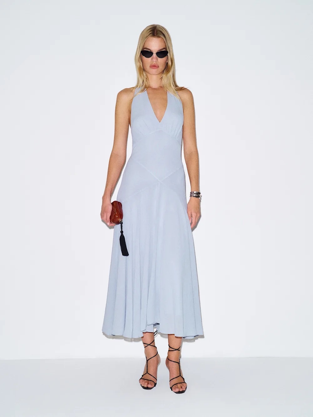 NWT Reformation Briony Dress Light Blue